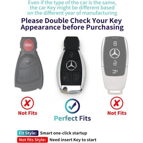 Creativity Suitable for Mercedes Benz key cover. Beautiful TPU Key Case - Picture 2 of 7